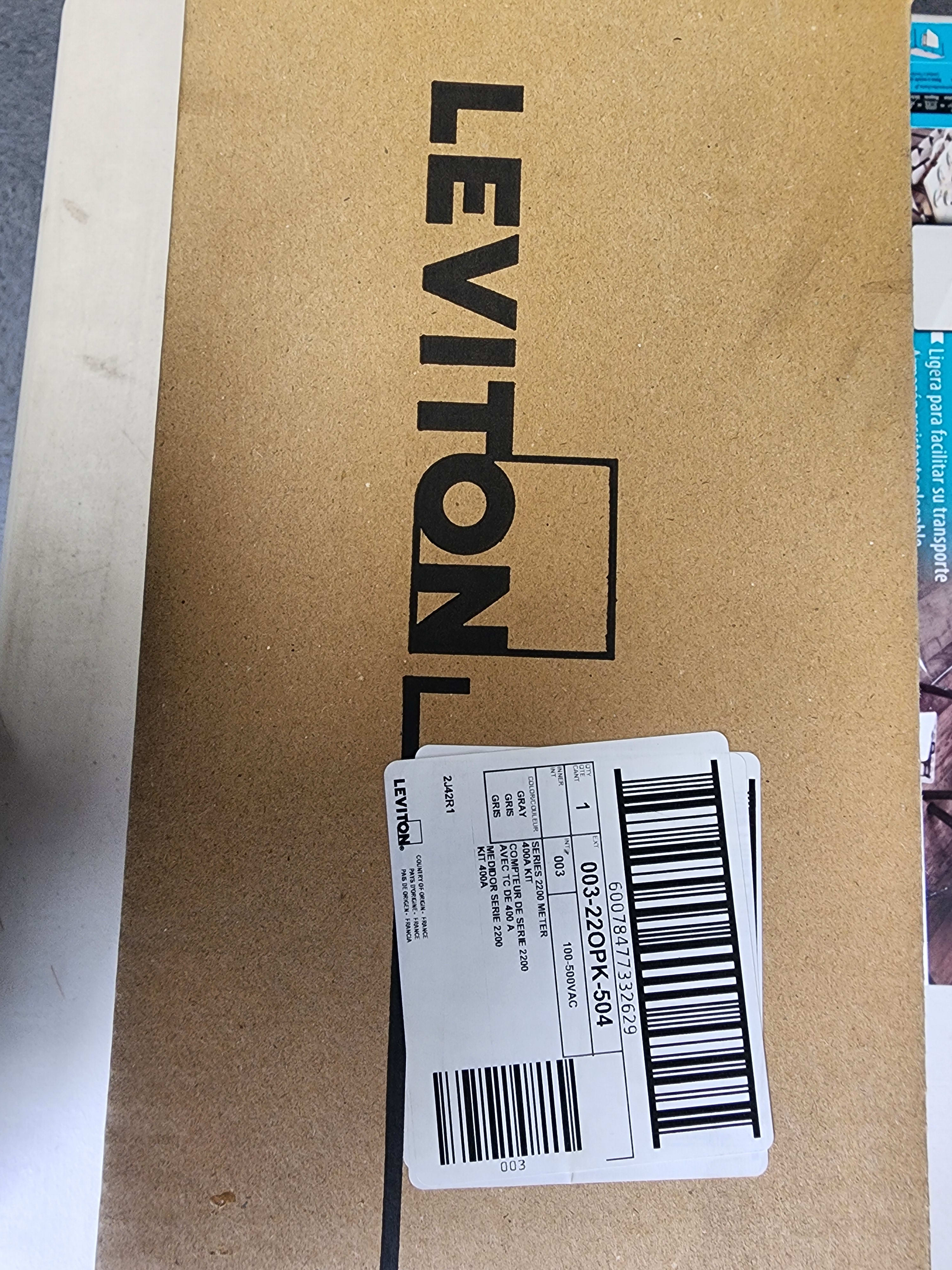 Leviton 22OPK-504 S2200 Pulse Meter Kit – Submetering & Energy Monitoring