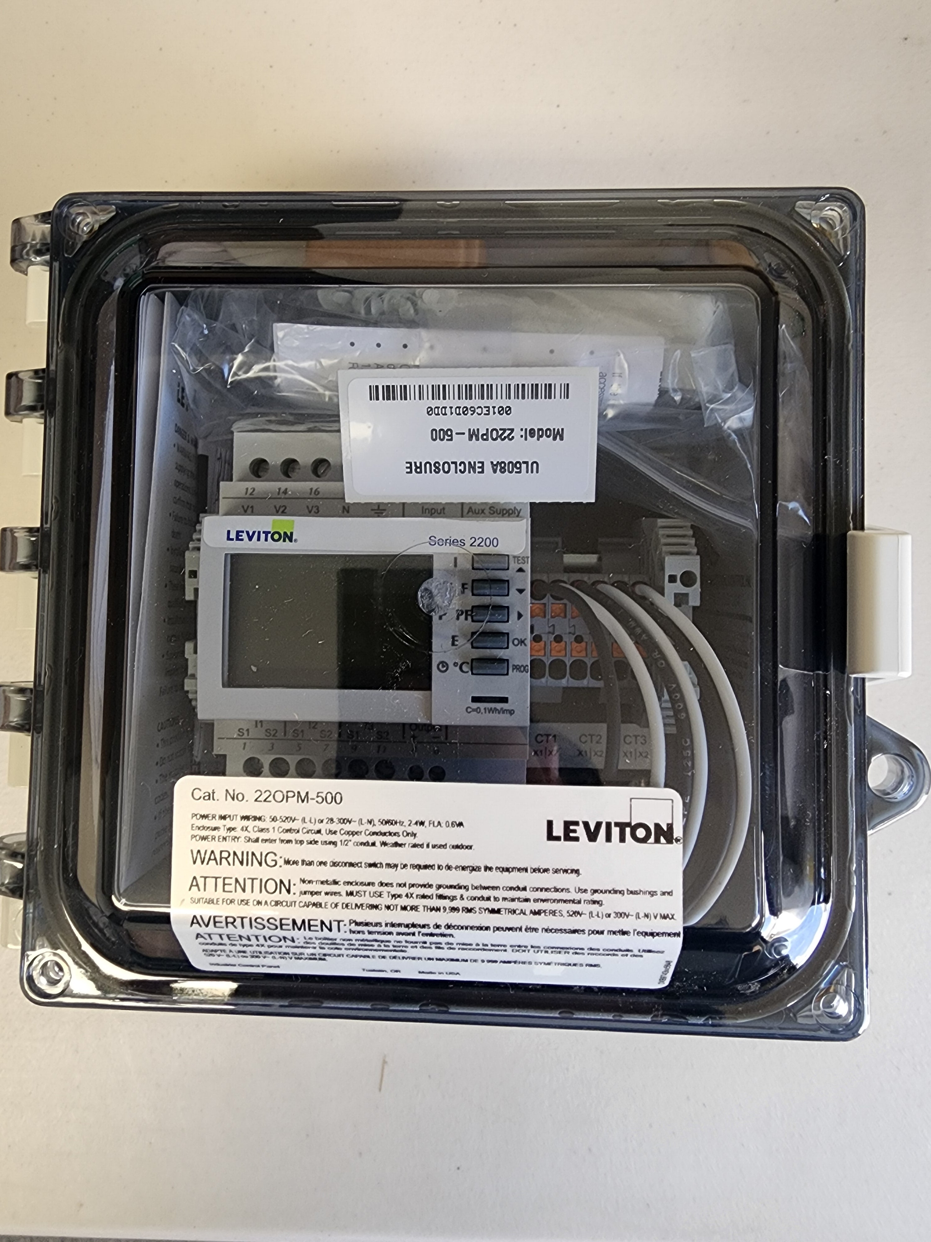 Leviton 22OPK-501 S2200 Pulse Meter Kit – Submetering Energy Monitoring for Accurate Power Usage Tracking & Cost Management - Easy Installation