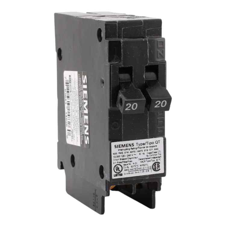 Siemens Q2020 20 Amp, 120V, Single Pole, Tandem Circuit Breaker