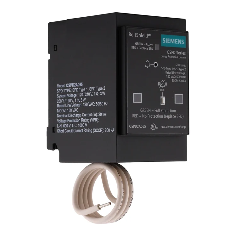 Siemens QSPD2A065P Whole-Home Surge Protective Device, 65kA, 120/240V