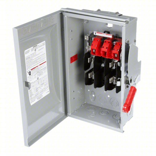 Siemens HF222NR 60 Amp 2-Pole Fused Safety Switch, 240V AC, 250V DC