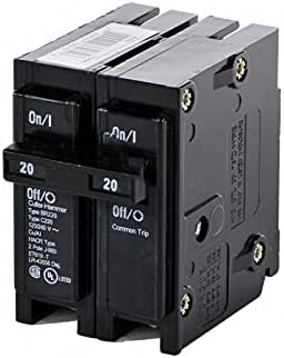 Eaton BR220 Breaker - 2 Pole 20 Amp Circuit Breaker, Type BR Breaker, 120/240V AC, - Residential Use - Reliable Circuit Protection