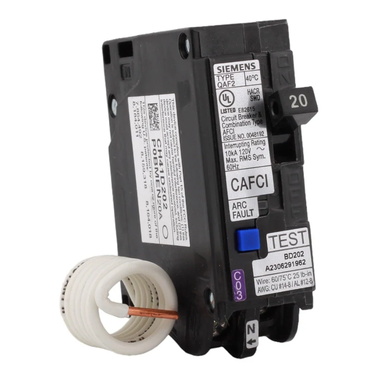 Siemens QA120AFC 20 Amp, Single Pole 120 Volt Combination AFCI Circuit Breaker