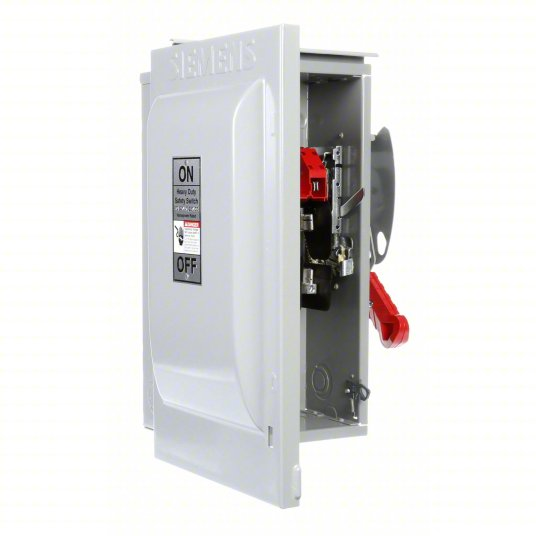 Siemens HF222NR 60 Amp 2-Pole Fused Safety Switch, 240V AC, 250V DC