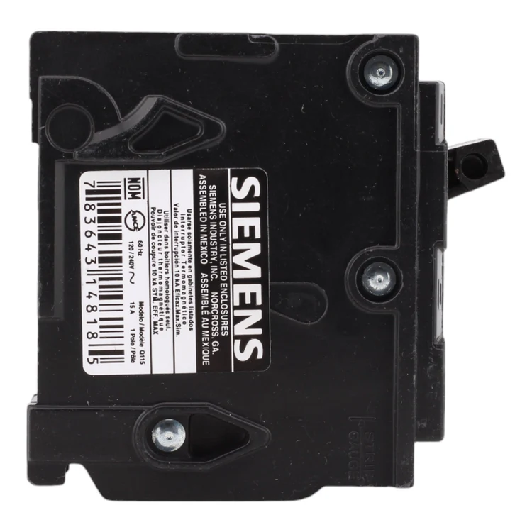 Siemens Q115 15 Amp, 120 Volt Single Pole QP Thermal Magnetic Circuit Breaker