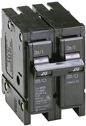 Eaton BR220 Breaker - 2 Pole 20 Amp Circuit Breaker, Type BR Breaker, 120/240V AC, - Residential Use - Reliable Circuit Protection