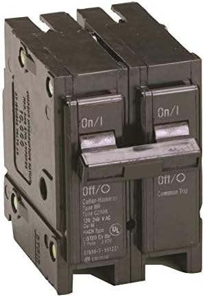 Eaton BR220 Breaker - 2 Pole 20 Amp Circuit Breaker, Type BR Breaker, 120/240V AC, - Residential Use - Reliable Circuit Protection