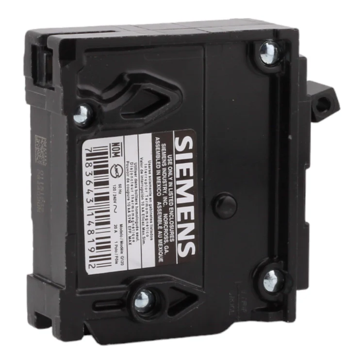 Siemens Q120 20 Amp, Single Pole Thermal Magnetic Circuit Breaker