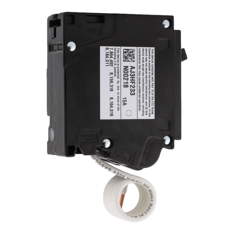 Siemens QA115AFC 15 Amp 1-Pole 120V Pigtail Neutral Circuit Breaker