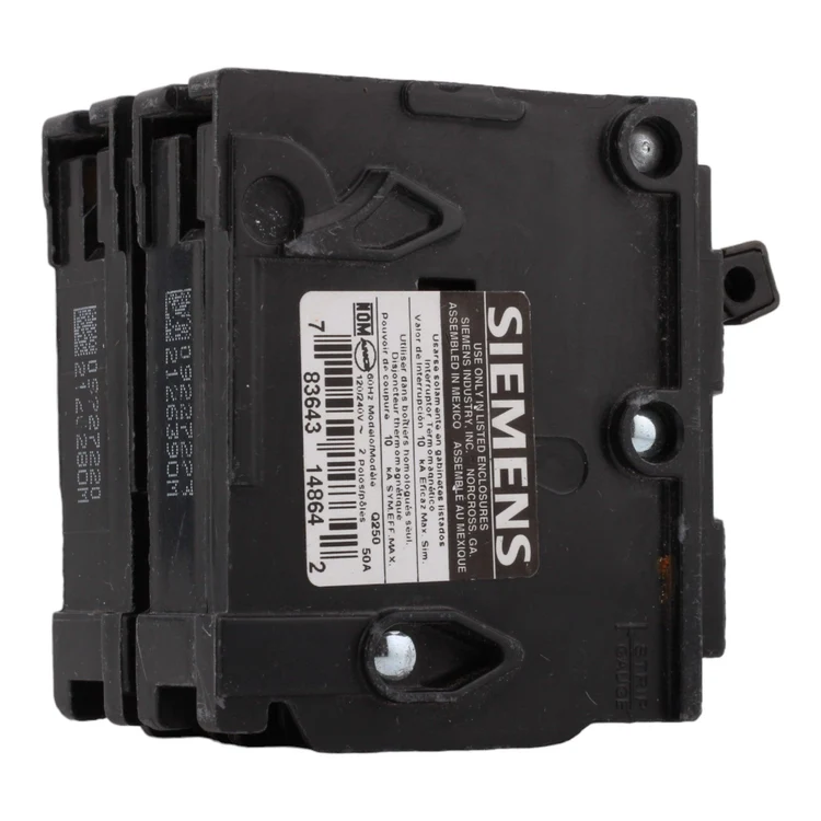 Siemens Q250 50 Amp, 240 Volt Double Pole Circuit Breaker