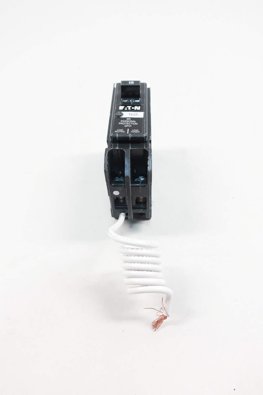 Cutler-Hammer BRN115GF 15A 1 Pole 120V – AC - GFCI Circuit Breaker | Eaton BR Series Panel Mount Ground Fault Protection Breaker for Residential & Commercial Electrical Safety