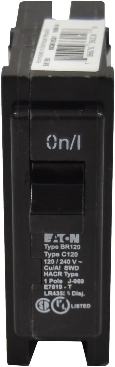 Eaton BR140 Breaker - 40 Amp Single Pole Circuit Breaker, Br Type Circuit Breaker, 120/240V - Residential Use - Safe Circuit Protection