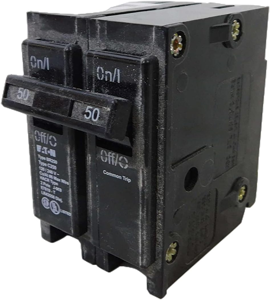Eaton BR250 2" 50 Amp Double Pole Interchangeable Circuit Breaker