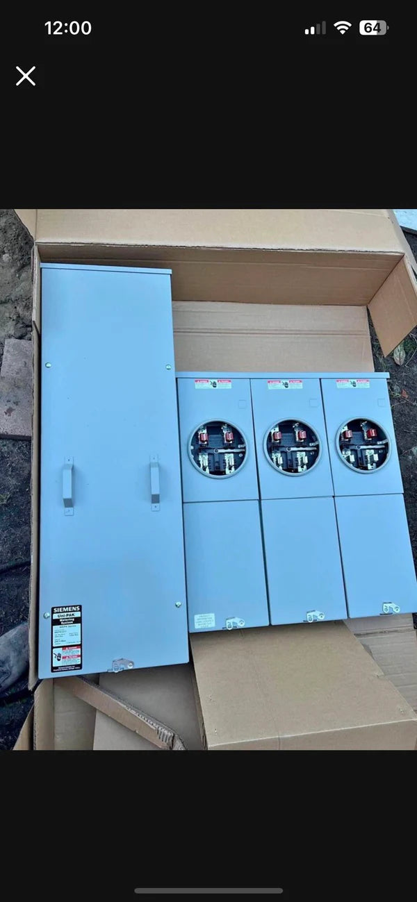 Siemens WEPK3311 300-Amp 3-Gang 1-Phase Ring Type Cover , EUSERC Certified