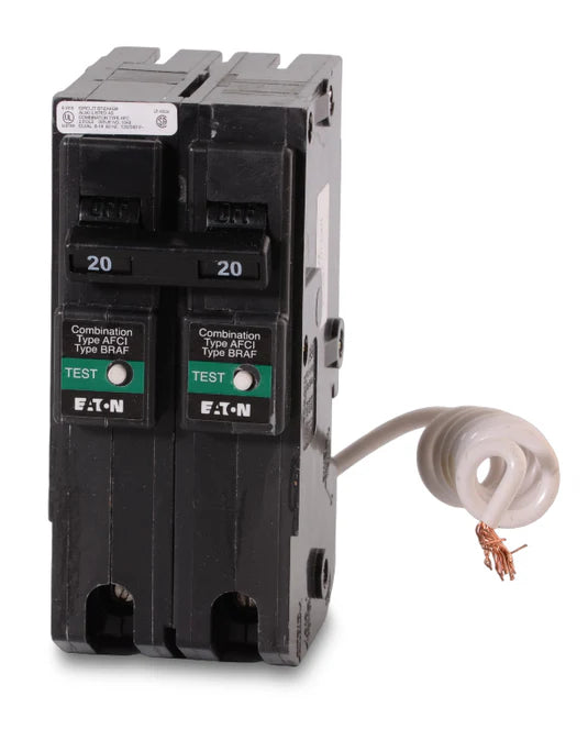 Eaton BRL220CAF 2 Pole Combination Arc Fault Circuit Breaker