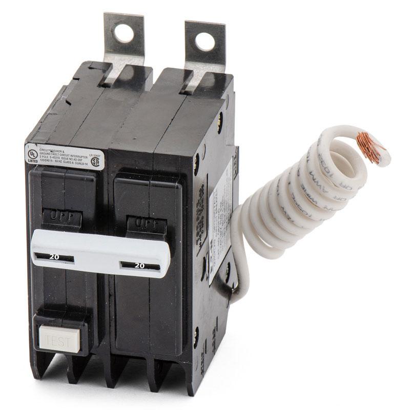 QBGFT2020 - Eaton - 20 Amp GFCI Circuit Breaker