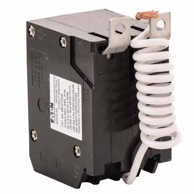Eaton Breaker - QBGFT2020 20 Amp 2-Pole GFCI Circuit Breaker – Ground Fault Protection for Bathrooms, Kitchens, Garages & Outdoor Circuits