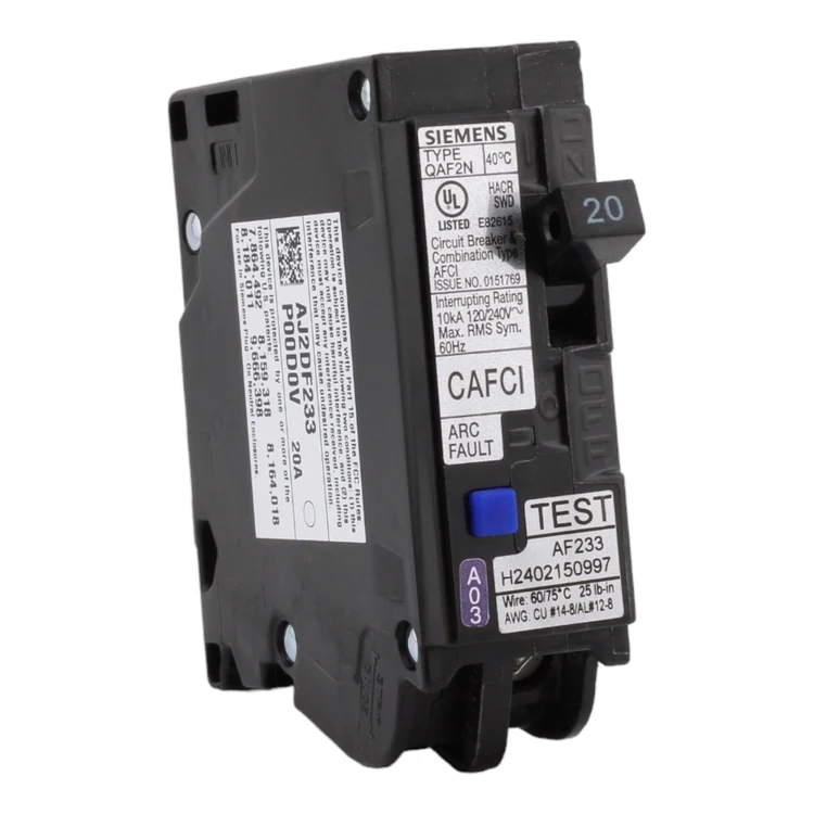 Siemens QA120AFCN 20 Amp, 1-Pole 120 Volt Neutral Circuit Breaker