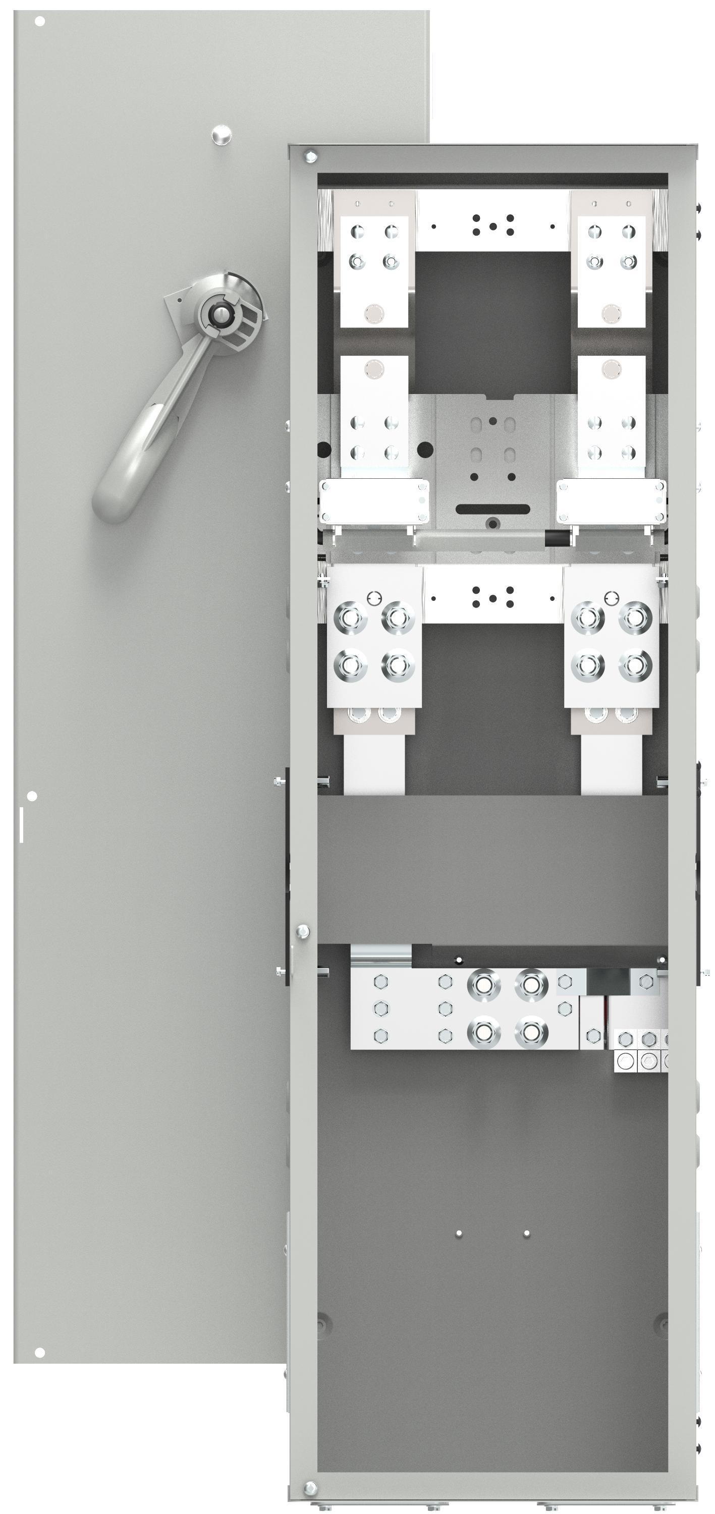 Siemens WS1600CU 600A Power Mod Fusible Switch Service Entrance Module, 120/240V