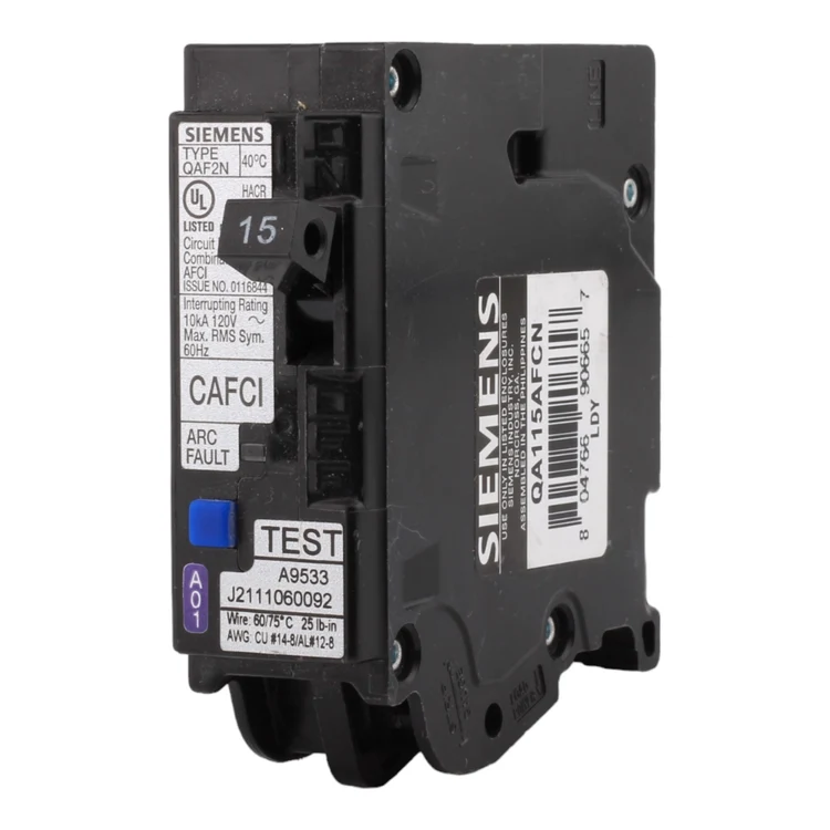 Siemens QA115AFCN 15 Amp 1-Pole 120V Neutral Circuit Breaker