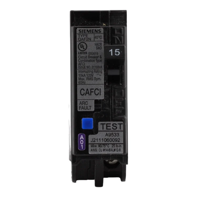 Siemens QA115AFCN 15 Amp 1-Pole 120V Neutral Circuit Breaker