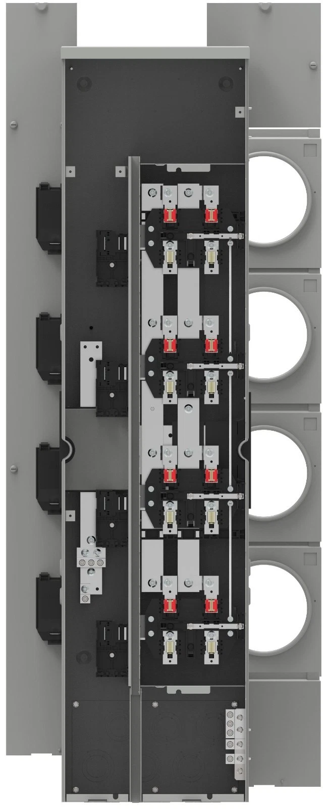 Siemens WMM41125 Meter Stack, 240 Volts, 125A Branch, 4 Socket, 4 Jaw, 3R Outdoor
