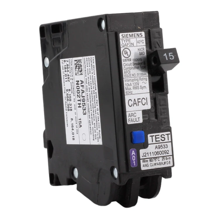 Siemens QA115AFCN 15 Amp 1-Pole 120V Neutral Circuit Breaker
